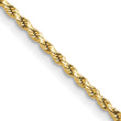 10k 2mm Semi-solid D/C Rope Chain