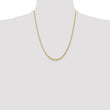 10K Yellow Gold Rope Necklace with Diamond-Cut Elegance and Lightweight Design - 22