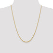10K Yellow Gold Rope Necklace with Diamond-Cut Elegance and Lightweight Design - 22