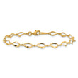 10k Polished Fancy Link Bracelet