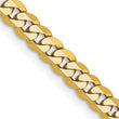 10k 3.9mm Flat Beveled Curb Chain