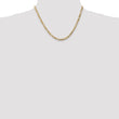 10K 4mm Flat Figaro Chain