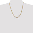 10K 4mm Flat Figaro Chain