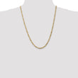 10K 4mm Flat Figaro Chain
