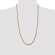 10K 4mm Flat Figaro Chain