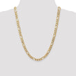 10K 7mm Flat Figaro Chain