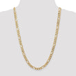 10K 7mm Flat Figaro Chain