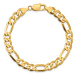 10K 7.5mm Flat Figaro Chain