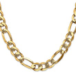 10K 10mm Flat Figaro Chain