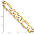 10K 10mm Flat Figaro Chain
