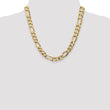 10K 10mm Flat Figaro Chain