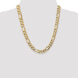 10K 10mm Flat Figaro Chain
