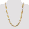 10K 10mm Flat Figaro Chain