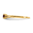 10k Madi K 3mm White Topaz Birthstone Baby Ring, Size 3 - Birthstone Company