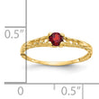 10k Madi K 3mm White Topaz Birthstone Baby Ring, Size 3 - Birthstone Company