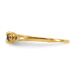 10k Madi K 3mm Amethyst Birthstone Baby Ring