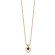 10k Madi K 3mm Garnet Heart Birthstone Necklace