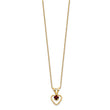 10k Madi K 3mm Garnet Heart Birthstone Necklace 15 in - Birthstone Company