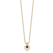 10k Madi K 3mm Amethyst Heart Birthstone Necklace