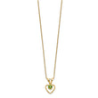 10k Madi K 3mm Peridot Heart Birthstone Necklace