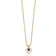 10k Madi K 3mm Sapphire Heart Birthstone Necklace