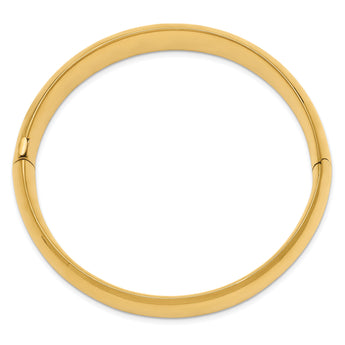10k 9/16 High Polished Hinged Bangle Bracelet