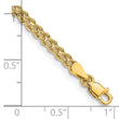 10k 3.0mm Wide Double Strand Rope Bracelet