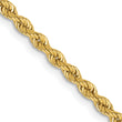 10k 2.5mm Regular Rope Chain