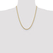 10k 3.25mm Diamond-cut Rope Chain