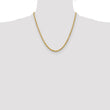 10k 3.75mm Diamond-cut Rope Chain