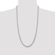10k White Gold 4.5mm Diamond-Cut Rope Chain