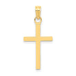 10k 3-D Cross Pendant