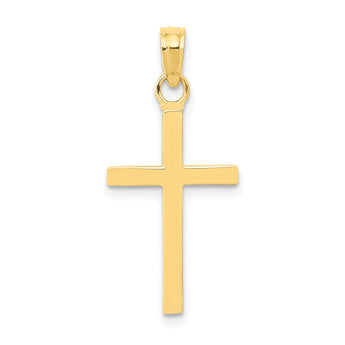 10k 3-D Cross Pendant