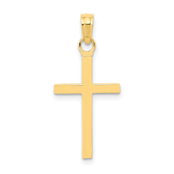 10k 3-D Cross Pendant