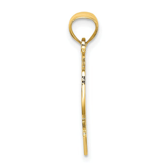 10k BEST MOM Heart Charm