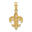 10k Fleur De Lis Pendant