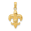 10k Fleur De Lis Pendant