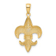 10k Medium Fleur-De-Lis Pendant