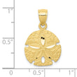 10K Sand Dollar Pendant