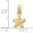 10K Starfish Pendant