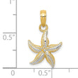 10K w/Rhodium Starfish Charm