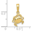 10k Crab Pendant