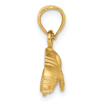 10K Manatee Pendant