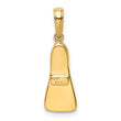 10K  3D Scuba Flipper Pendant