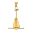 10K  3D Moveable Anchor Pendant
