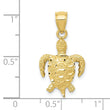 10K Turtle Pendant
