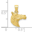 10K Diamond-cut Horse Pendant