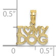 10k I HEART MY DOG Charm