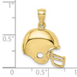 10K Football Helmet Pendant