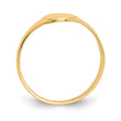 10k High Polished Oval Baby Signet Ring